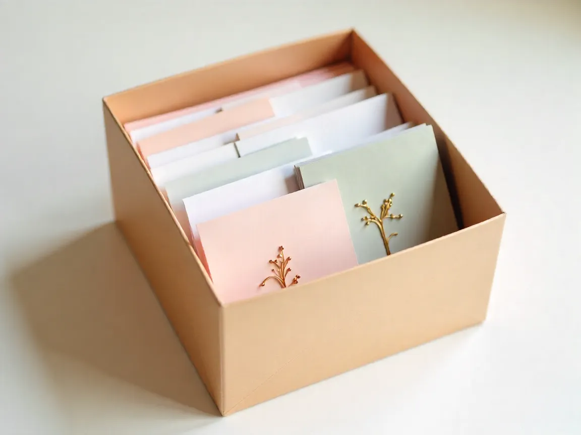 Deluxe gift set with assorted handmade papercraft cards in decorative box